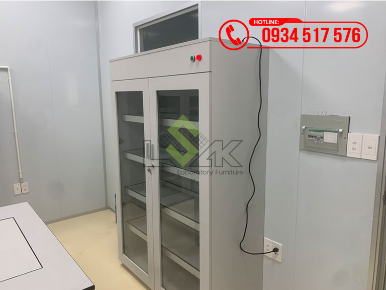 Tủ đựng hóa chất phòng thí nghiệm kích thước: 1200x500x1800mm DxRxC