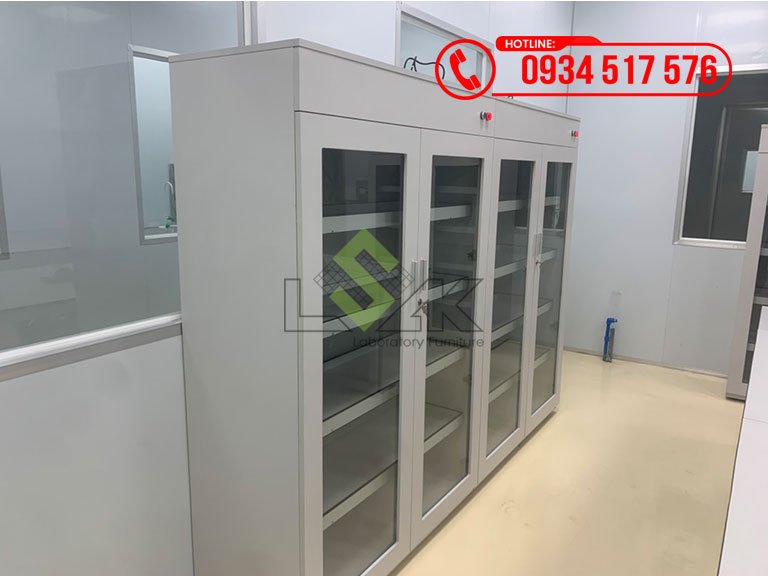 Tủ đựng hóa chất phòng thí nghiệm kích thước: 1200x500x1800mm DxRxC