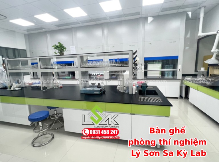 Bàn ghế  phòng thí nghiệm  Lý Sơn Sa Kỳ Lab