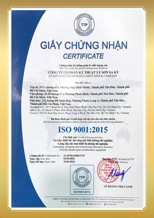 Chứng nhận ISO 9001-2017