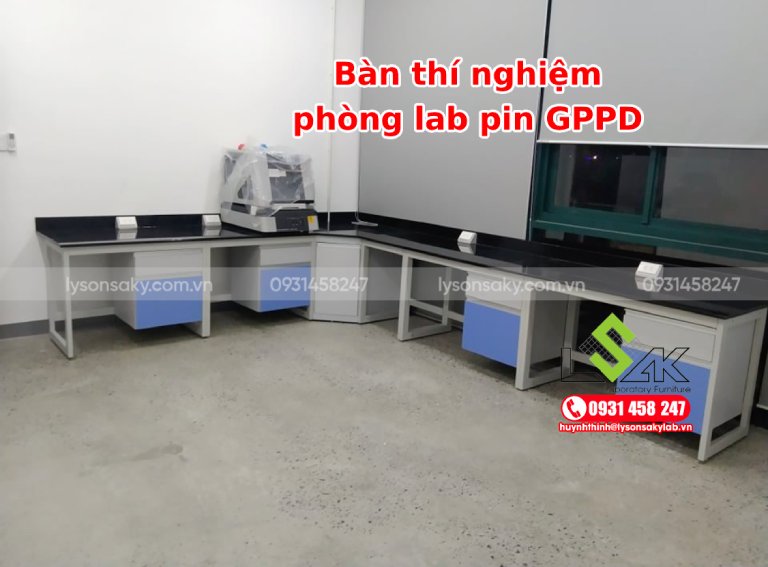 Bàn thí nghiệm phòng Lab pin GPPD