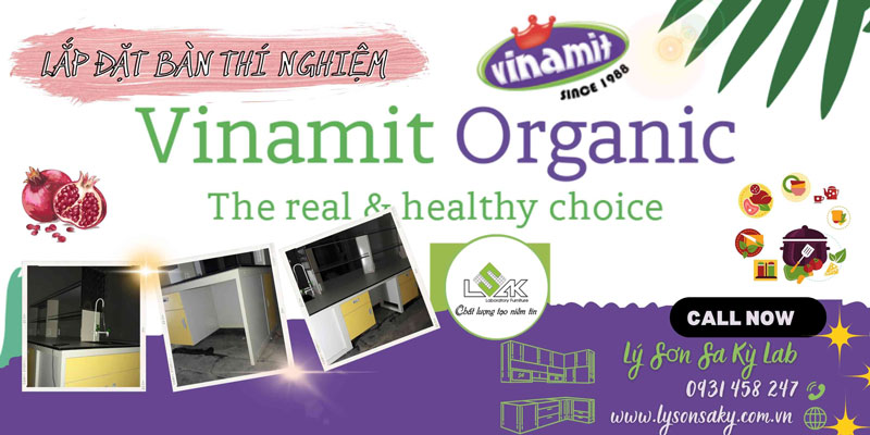 Lắp đặt bàn thí nghiệm Vinamit Organic
