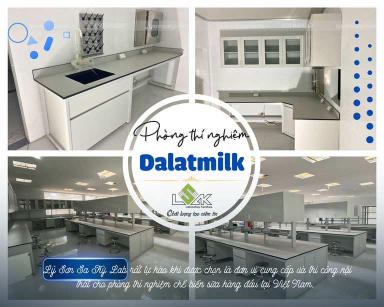 Lắp đặt nội thất phòng thí nghiệm sữa Dalatmilk