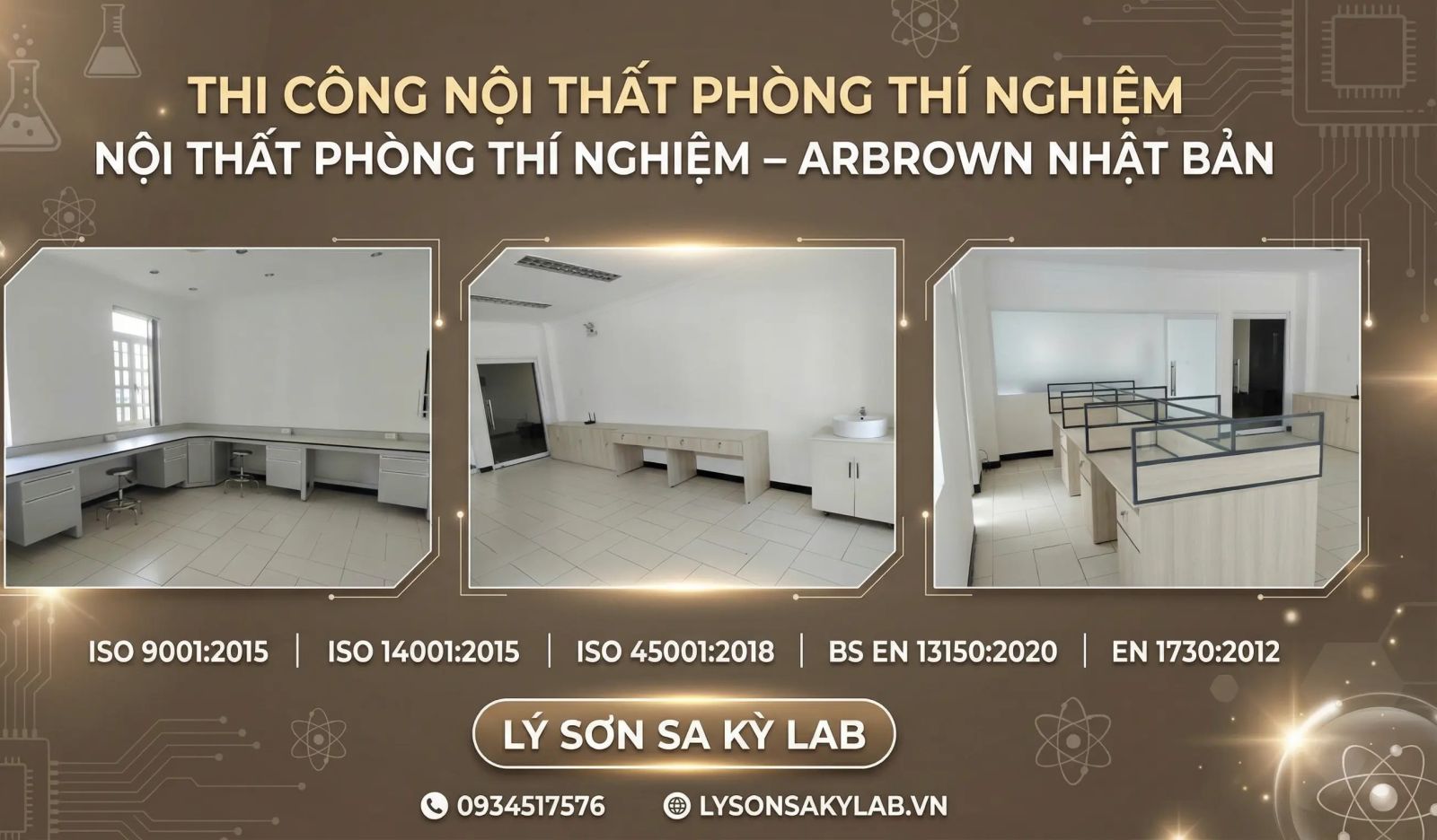 ARBrown Nhật Bản lựa chọn giải pháp nội thất phòng thí nghiệm