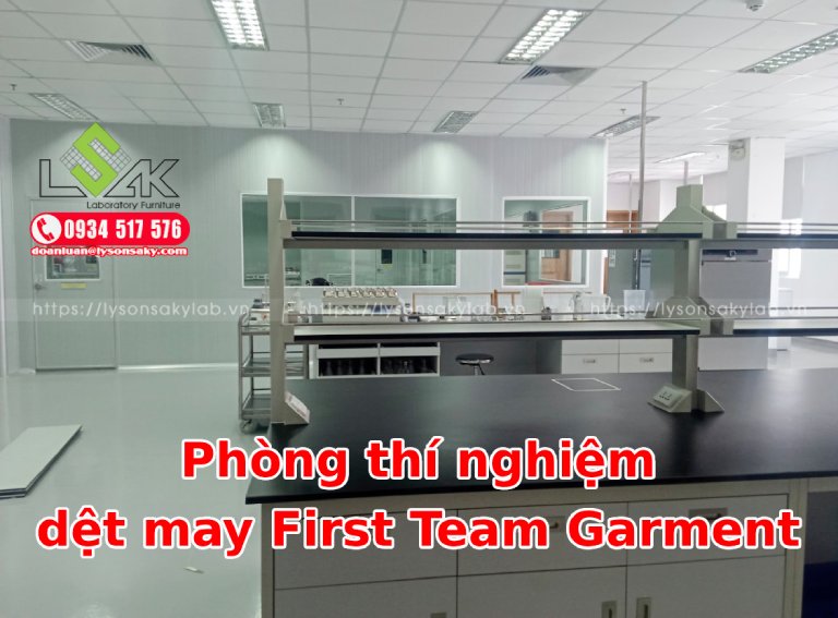 Thi công lắp đặt nội thất phòng thí nghiệm Công ty FIRST TEAM (VIETNAM) GARMENT