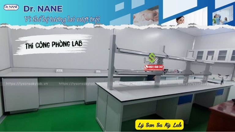 Lắp đặt nội thất phòng thí nghiệm Dược Dr. NANE.