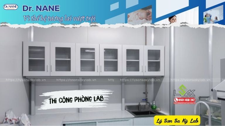 Lắp đặt nội thất phòng thí nghiệm Dược Dr. NANE.