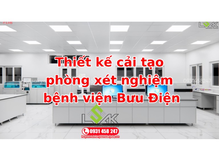 Thiết kế cải tạo phòng xét nghiệm bệnh viện Bưu Điện