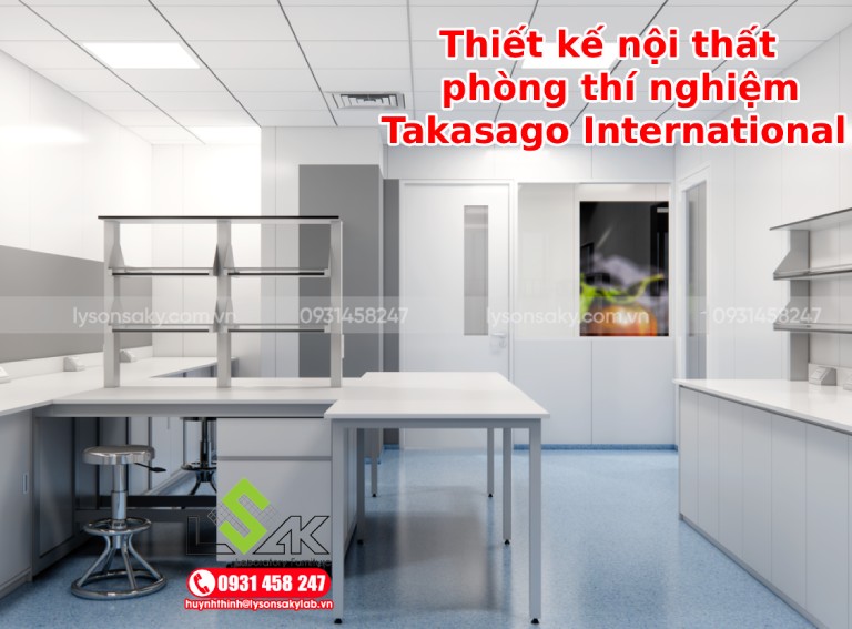 Thiết kế nội thất phòng thí nghiệm Takasago International