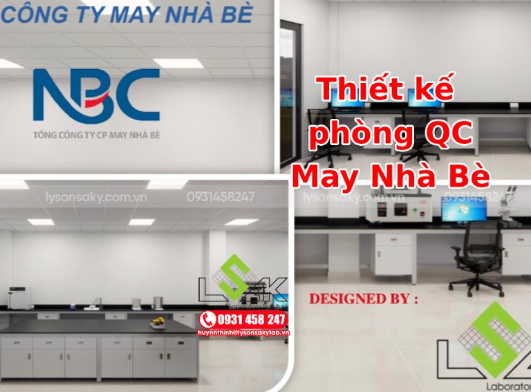 Thiết kế  phòng QC May Nhà Bè