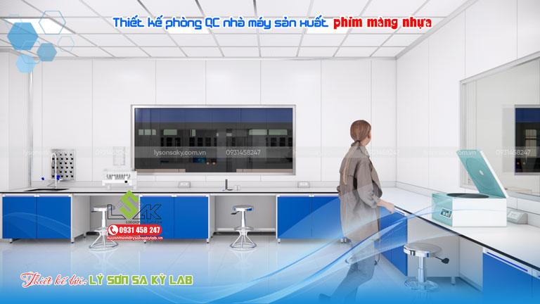 Phòng R&D nhà máy sản xuất phim màng nhựa