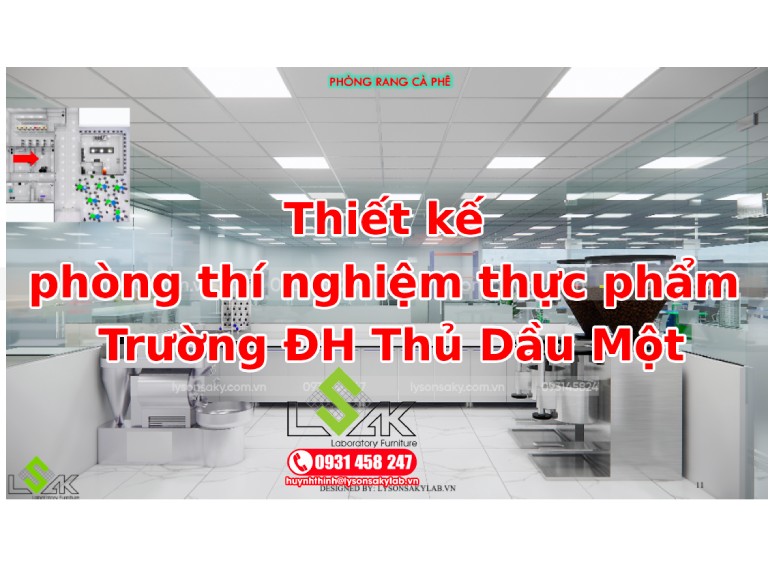 Thiết kế phòng thí nghiệm thực phẩm Trường ĐH Thủ Dầu Một