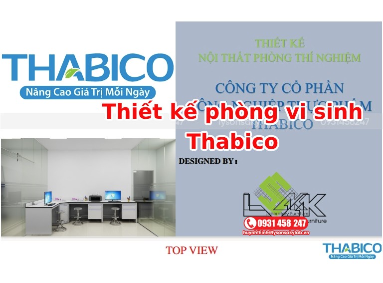 Thiết kế phòng vi sinh Thabico