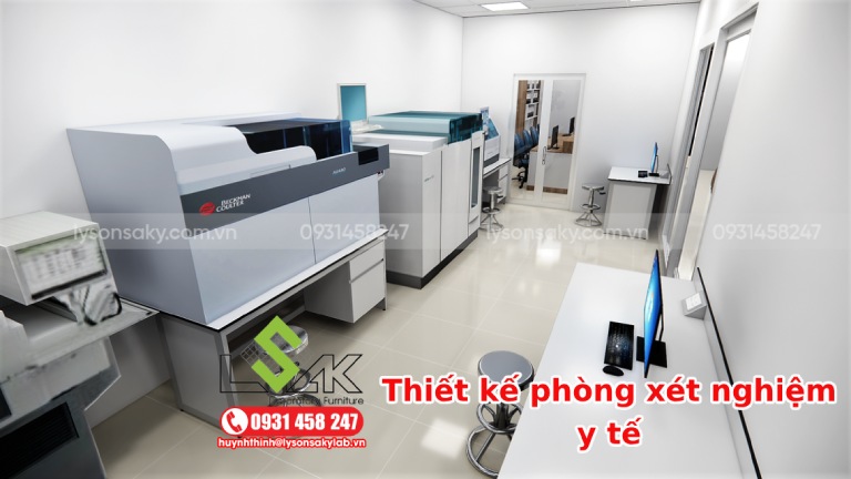 Thiết kế phòng xét nghiệm y tế