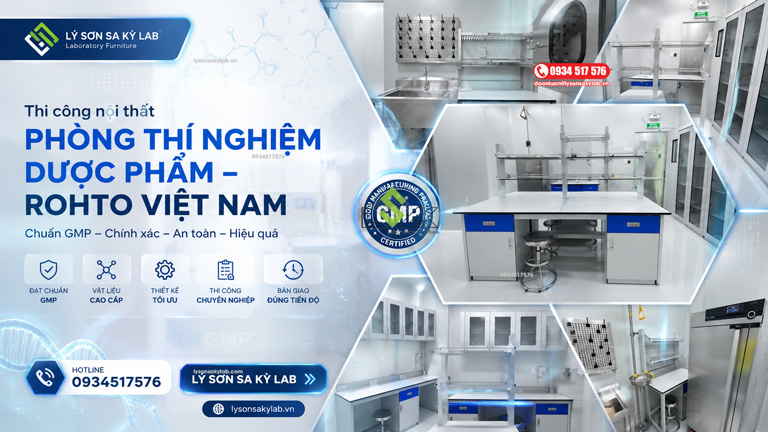Rohto Vietnam và dự án thi công phòng thí nghiệm dược phẩm theo chuẩn Nhật Bản
