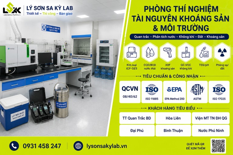 Phòng thí nghiệm tài nguyên khoáng sản môi trường