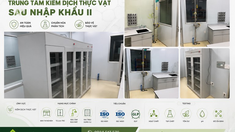 Thi công nội thất phòng lab Trung tâm Kiểm dịch thực vật Sau nhập khẩu II