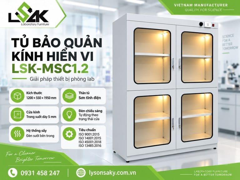 Tủ bảo quản kính hiển vi LSK-MSC1.2