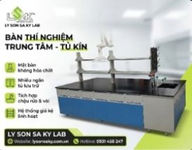 Bàn TN trung tâm - Hộc tủ kín