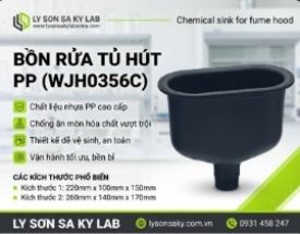 Chậu rửa hóa chất cho tủ hút 