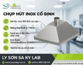 Chụp hút inox cố định 