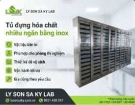 Tủ đựng thuốc thử inox nhiều ngăn