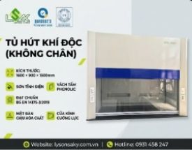 Tủ hút khí độc không chân