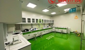 Thi công nội thất phòng lab Công ty TNHH Chế Biến Nông Sản Sao Mai