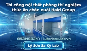 Cung cấp nội thất phòng thí nghiệm Nhà máy sản xuất thức chăn nuôi Hải Long Bình Định