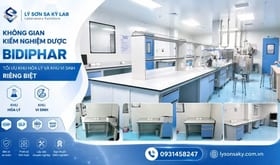 Không gian kiểm nghiệm dược Bidiphar: tối ưu khu hóa lý và khu vi sinh riêng biệt