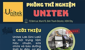 Lắp đặt bàn thí nghiệm hiệu chuẩn thiết bị điện tử Unitek