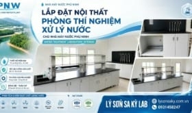 Lắp đặt nội thất phòng thí nghiệm cho Nhà máy Nước Phú Ninh