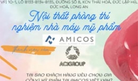 Lắp đặt nội thất phòng thí nghiệm nhà máy mỹ phẩm Amicos