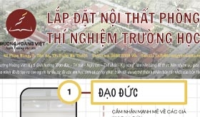 Lắp đặt nội thất phòng thí nghiệm thực hành Trường Hoàng Việt