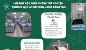 Lắp đặt nội thất phòng thí nghiệm trường học 