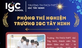 Lắp đặt nội thất phòng thí nghiệm Trường IGC Tây Ninh - IGC School