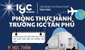 Lắp đặt nội thất phòng thí nghiệm Trường TH-THCS-THPT Tân Phú IGC School