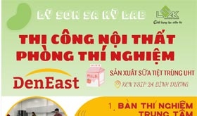 Thi công lắp đặt nội thất phòng thí nghiệm sữa tiệt trùng UHT Deneast Việt Nam