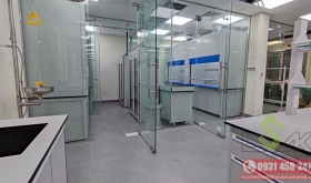Thi công lắp đặt nội thất phòng thí nghiệm Công ty Dinh Dưỡng Hồng Hà Feed