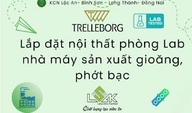 Lắp đặt nội thất phòng thí nghiệm nhà máy sản xuất gioăng phớt bạc