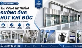 Thi công hệ thống đường ống hút khí độc cho phòng thí nghiệm ngành Cao su Phú Riềng