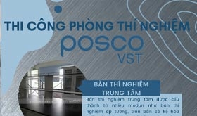 Thi công phòng thí nghiệm nhà máy Posco VST