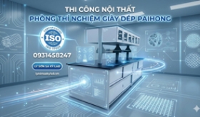 Thi công lắp đặt nội thất phòng hóa nghiệm Công ty Paihong Việt Nam