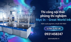 Thi công lắp đặt nội thất phòng thí nghiệm Công ty sản xuất mực in Great World Ink