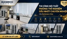 Thi công lắp đặt nội thất phòng thí nghiệm dầu công nghiệp Vina Buhmwoo