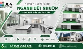 Thi công lắp đặt nội thất phòng thí nghiệm Hi-tech J&B Việt Nam