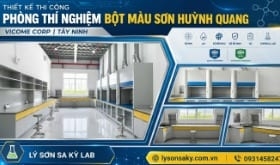 Thi công lắp đặt phòng thí nghiệm bột màu huỳnh quang Vicome Corp
