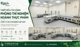 Thi công nội thất phòng lab Công ty bia Carlsberg Việt Nam