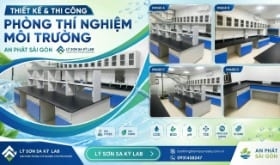Thi công nội thất phòng lab Công ty Cổ phần Phân Tích Chất Lượng An Phát Sài Gòn