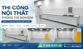 Thi công nội thất phòng lab Công ty TNHH Dệt nhuộm Ninh Thuận